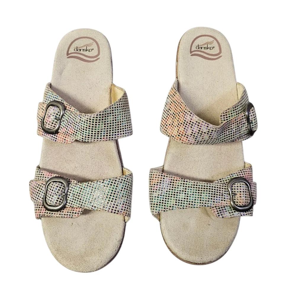 Dansko Sophie Sand Stained Glass Slide‎ Sandals Size EU42 - Picture 2 of 11